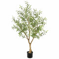 Kunstbaum Olivenbaum 180 cm Kunststoff Grün Braun für Innenräume mit Topf