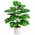 Künstliche Monstera Pflanze 120 cm aus Kunststoff Grün im Topf für Innenräume